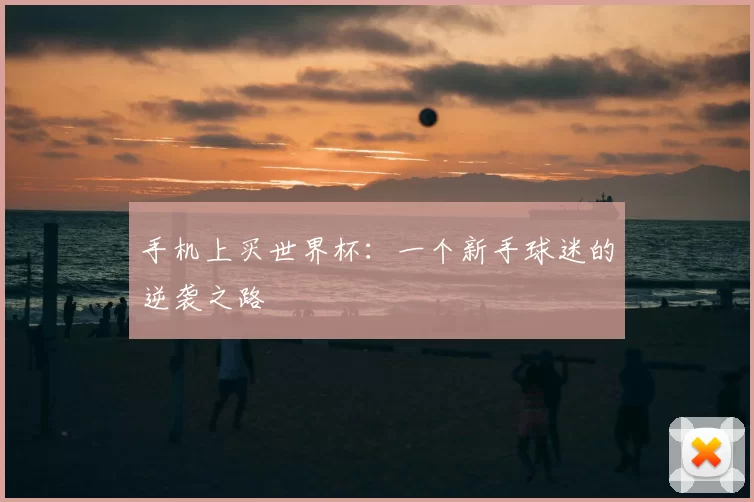 手机上买世界杯：一个新手球迷的逆袭之路